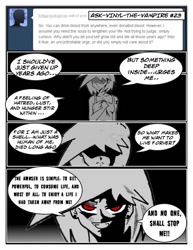 Size: 816x1056 | Tagged: safe, artist:danger wasp, imported from derpibooru, dj pon-3, vinyl scratch, human, vampire, comic, glowing eyes, humanized, tumblr, vinyl the vampire