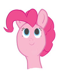 Size: 428x515 | Tagged: safe, artist:seikenryu, imported from derpibooru, pinkie pie, looking up, simple background, white background