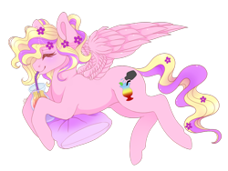 Size: 1024x768 | Tagged: safe, artist:scarlettenova, imported from derpibooru, oc, oc only, pegasus, pony, drinking straw, female, mare, pillow, simple background, solo, transparent background