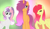 Size: 1752x1026 | Tagged: safe, artist:not-ordinary-pony, imported from derpibooru, apple bloom, scootaloo, sweetie belle, alicorn, pony, adorabloom, alicorn cmc, alicorn crusaders, alicorn cutie mark crusaders, alicornified, bloomicorn, cute, cutie mark crusaders, eyes closed, female, hair over one eye, looking at you, mare, older, race swap, red hair, scootacorn, smiling, sweetiecorn, trio