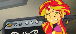 Size: 1021x461 | Tagged: safe, edit, edited screencap, imported from derpibooru, screencap, sunset shimmer, comic:a new change, equestria girls, rainbow rocks, fanfic, pain, pregnant, pregnant edit, teen pregnancy