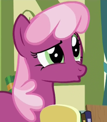 Size: 297x338 | Tagged: safe, imported from derpibooru, screencap, cheerilee, pony, a flurry of emotions, confused, female, reaction image, solo, wat