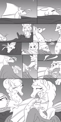 Size: 2550x5100 | Tagged: safe, artist:feroxultrus, imported from derpibooru, oc, oc only, hippocampus, merpony, siren, absurd resolution, adoption, crying, curious, family, female, fins, happy, jewelry, love, male, necklace, ocean, orphan, pod, sad, surrogate mother, tears of joy