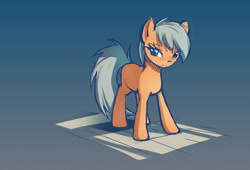 Size: 688x469 | Tagged: safe, artist:fajeh, imported from derpibooru, oc, oc only, earth pony, pony, gradient background, solo, standing