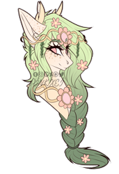 Size: 1280x1867 | Tagged: safe, artist:pinkxei, imported from derpibooru, oc, oc only, oc:antheia, pony, bust, female, mare, portrait, simple background, solo, transparent background