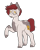 Size: 808x1012 | Tagged: safe, imported from derpibooru, oc, oc only, oc:red velvet, earth pony, pony, coat markings, dappled, monocle, raised hoof, simple background, solo, transparent background