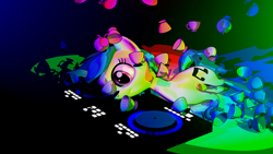 Size: 1920x1080 | Tagged: safe, artist:nightpon3, imported from derpibooru, dj pon-3, vinyl scratch, pony, all bottled up, 3d, cel shading, cinema 4d, cup, female, rave, solo, teacup, what am i doing with my life...