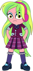 Size: 724x1520 | Tagged: safe, artist:ra1nb0wk1tty, imported from derpibooru, lemon zest, equestria girls, female, simple background, solo, transparent background