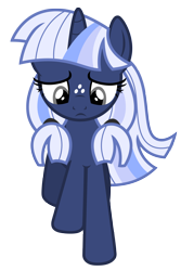 Size: 4012x5989 | Tagged: safe, artist:estories, imported from derpibooru, oc, oc only, oc:silverlay, original species, pony, unicorn, absurd resolution, female, frown, mare, pigtails, simple background, solo, transparent background, umbra pony, vector, walking