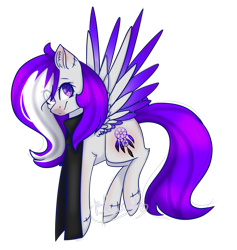 Size: 1871x1970 | Tagged: safe, artist:ohsushime, imported from derpibooru, oc, oc only, oc:scapy cipher, pegasus, pony, clothes, colored wings, female, mare, multicolored wings, scarf, simple background, solo, transparent background