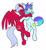 Size: 3696x4018 | Tagged: safe, artist:neoncel, imported from derpibooru, oc, oc only, oc:melon frost, oc:raven, oc:raven mcchippy, earth pony, pegasus, pony, absurd resolution, duo, ear piercing, earring, freckles, hug, jewelry, one eye closed, piercing, simple background, smiling, snake bites, spread wings, white background, wings