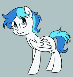 Size: 438x460 | Tagged: safe, artist:espeonna, imported from derpibooru, oc, oc only, pegasus, pony, blank flank, simple background, solo