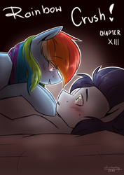 Size: 4961x6992 | Tagged: safe, artist:lrusu, imported from derpibooru, rainbow dash, soarin', pony, absurd resolution, blushing, female, looking at each other, male, shipping, soarindash, straight