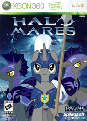 Size: 718x1000 | Tagged: safe, artist:nickyv917, imported from derpibooru, bat pony, hornet, pony, guard, halo (series), halo wars, parody, spear, weapon, xbox 360