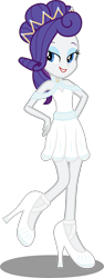 Size: 2982x7953 | Tagged: safe, artist:atomicmillennial, imported from derpibooru, rarity, equestria girls, absurd resolution, alternate hairstyle, clothes, dress, female, high heels, lipstick, raised leg, simple background, solo, transparent background