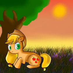 Size: 1000x1000 | Tagged: safe, artist:sukycullen, imported from derpibooru, applejack, earth pony, pony, female, mare, solo