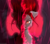 Size: 800x700 | Tagged: safe, artist:alyssakir, imported from derpibooru, oc, oc only, oc:stormdancer, pony, saiyan, divine ki, dragon ball, dragon ball super, half face, red hair, smiling, solo, super saiyan god, super saiyan red