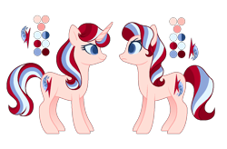 Size: 1144x752 | Tagged: safe, artist:carouselunique, imported from derpibooru, oc, oc only, oc:astrid quartz, oc:cherry quartz, pony, unicorn, colored pupils, female, hornless unicorn, mare, offspring, parent:flam, parent:flim, parent:starlight glimmer, parents:flimglam, reference sheet, simple background, sisters, transparent background