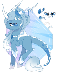 Size: 1188x1518 | Tagged: safe, artist:nutty-stardragon, imported from derpibooru, oc, oc only, dracony, hybrid, raised leg, solo