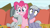 Size: 914x512 | Tagged: safe, imported from derpibooru, screencap, limestone pie, marble pie, pinkie pie, pony, rock solid friendship, discovery family logo, hind legs, hug