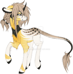 Size: 900x908 | Tagged: safe, artist:tinuleaf, imported from derpibooru, oc, oc only, classical unicorn, original species, unicorn, cloven hooves, curved horn, deviantart watermark, leonine tail, obtrusive watermark, simple background, solo, transparent background, unshorn fetlocks, watermark, wildling unicorn