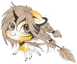 Size: 600x496 | Tagged: safe, artist:tinuleaf, imported from derpibooru, oc, oc only, classical unicorn, original species, unicorn, cloven hooves, curved horn, deviantart watermark, leonine tail, obtrusive watermark, simple background, solo, tinuleaf, transparent background, unshorn fetlocks, watermark, wildling unicorn