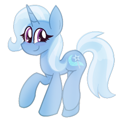 Size: 620x606 | Tagged: safe, artist:rainbowkittyy, imported from derpibooru, trixie, pony, unicorn, female, smiling, solo