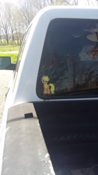Size: 1836x3264 | Tagged: safe, artist:applejackthetruck, imported from derpibooru, applejack, pony, decal, ford, ford ranger, irl, photo, real, sticker, truck
