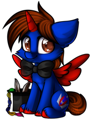 Size: 1170x1538 | Tagged: safe, artist:gicme, derpibooru exclusive, imported from derpibooru, oc, oc only, oc:crimson crown, alicorn, pony, alicorn oc, bowtie, bunny ears, hat, heart eyes, magic trick, magician, magician outfit, simple background, solo, top hat, transparent background, unshorn fetlocks, wingding eyes, ych result