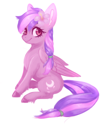 Size: 838x1014 | Tagged: safe, artist:hanic-draws, imported from derpibooru, oc, oc only, oc:moonlight blossom, pegasus, pony, female, mare, simple background, solo, white background