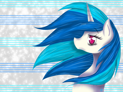 Size: 1600x1200 | Tagged: safe, artist:sevenada, imported from derpibooru, dj pon-3, vinyl scratch, bust, female, solo