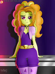 Size: 1000x1333 | Tagged: safe, artist:thealjavis, imported from derpibooru, adagio dazzle, equestria girls, clothes, female, looking at you, multiple variants, solo