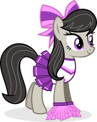 Size: 1547x1957 | Tagged: safe, artist:punzil504, imported from derpibooru, octavia melody, earth pony, pony, cheerleader, clothes, female, mare, pom pom, simple background, solo, transparent background, vector