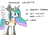 Size: 1200x840 | Tagged: safe, artist:hoofclid, imported from derpibooru, princess celestia, alicorn, pony, basic programming language, cake, cakelestia, female, food, programming, simple background, smiling, solo, spread wings, uselesstia, white background, wings