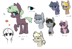 Size: 2373x1641 | Tagged: safe, artist:moonseeker, imported from derpibooru, oc, oc only, pony, unicorn, comic:you're mine, comic, monochrome, reference sheet