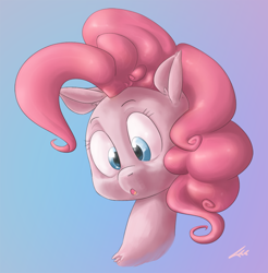 Size: 840x855 | Tagged: safe, artist:tentinythimbles, imported from derpibooru, pinkie pie, pony, bust, female, portrait, solo