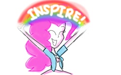 Size: 1024x640 | Tagged: safe, artist:pinkiepie5555, imported from derpibooru, pinkie pie, equestria girls, cute, eyes closed, female, grin, happy, idiot box, imagination, inspiration, rainbow, sketch, smiling, solo, spongebob squarepants