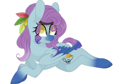 Size: 3000x2048 | Tagged: safe, artist:cinnamontee, imported from derpibooru, oc, oc only, oc:lonely wolf, pegasus, pony, colored pupils, colored wings, female, high res, mare, multicolored wings, prone, simple background, solo, transparent background