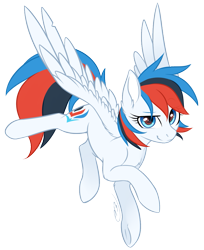 Size: 867x1063 | Tagged: safe, artist:doekitty, imported from derpibooru, oc, oc only, oc:retro city, pegasus, pony, commission, female, mare, simple background, smiling, solo, spread wings, transparent background, wings