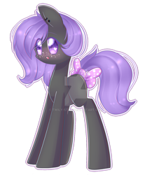 Size: 1024x1178 | Tagged: safe, artist:twily-star, imported from derpibooru, oc, oc only, earth pony, pony, bow, female, hair bow, mare, simple background, solo, transparent background, watermark