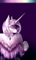 Size: 852x1419 | Tagged: safe, artist:beyondtheillusion, imported from derpibooru, princess cadance, pony, female, looking back, solo