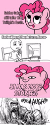 Size: 918x2279 | Tagged: safe, artist:thematrixman, edit, imported from derpibooru, pinkie pie, human, meme, pun, rage comic