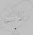 Size: 1113x1172 | Tagged: safe, artist:purple-yoshi-draws, imported from derpibooru, trixie, pony, bust, female, monochrome, one eye closed, portrait, simple background, solo