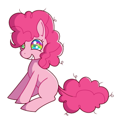 Size: 581x593 | Tagged: safe, artist:amazingmollusk, imported from derpibooru, pinkie pie, earth pony, pony, female, filly, filly pinkie pie, grin, happy, mare, pie daily, simple background, smiling, solo, transparent background, younger