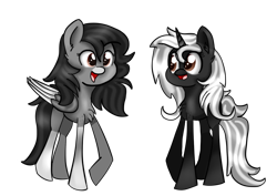 Size: 734x521 | Tagged: safe, artist:gamerzero158, imported from derpibooru, oc, oc only, oc:ghost quill, oc:silhouette, pony, cute, open mouth, raised hoof, simple background, transparent background