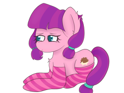Size: 1600x1200 | Tagged: safe, artist:zlight, imported from derpibooru, lily longsocks, earth pony, pony, adorasocks, clothes, cute, female, lilydorable, pun, simple background, socks, solo, striped socks, transparent background, visual pun