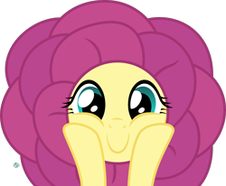 Size: 2800x2308 | Tagged: safe, artist:arifproject, imported from derpibooru, fluttershy, pony, c:, clothes, costume, cute, flower costume, looking at you, shyabetes, simple background, smiling, transparent background, vector