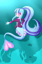 Size: 1024x1554 | Tagged: safe, artist:breeoche, imported from derpibooru, sonata dusk, mermaid, equestria girls, female, mermaidized, solo