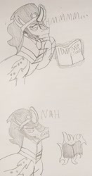 Size: 1049x2000 | Tagged: safe, artist:mrtheamazingdude, artist:mtad2, imported from derpibooru, king sombra, pony, spoiler:comic, spoiler:comic37, burning, comic drama, idw drama, male, monochrome, solo, traditional art