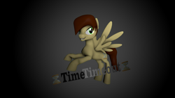 Size: 3850x2165 | Tagged: safe, artist:timetimeout, imported from derpibooru, oc, oc only, pegasus, pony, 3d, male, smiling, solo, source filmmaker, stallion, text